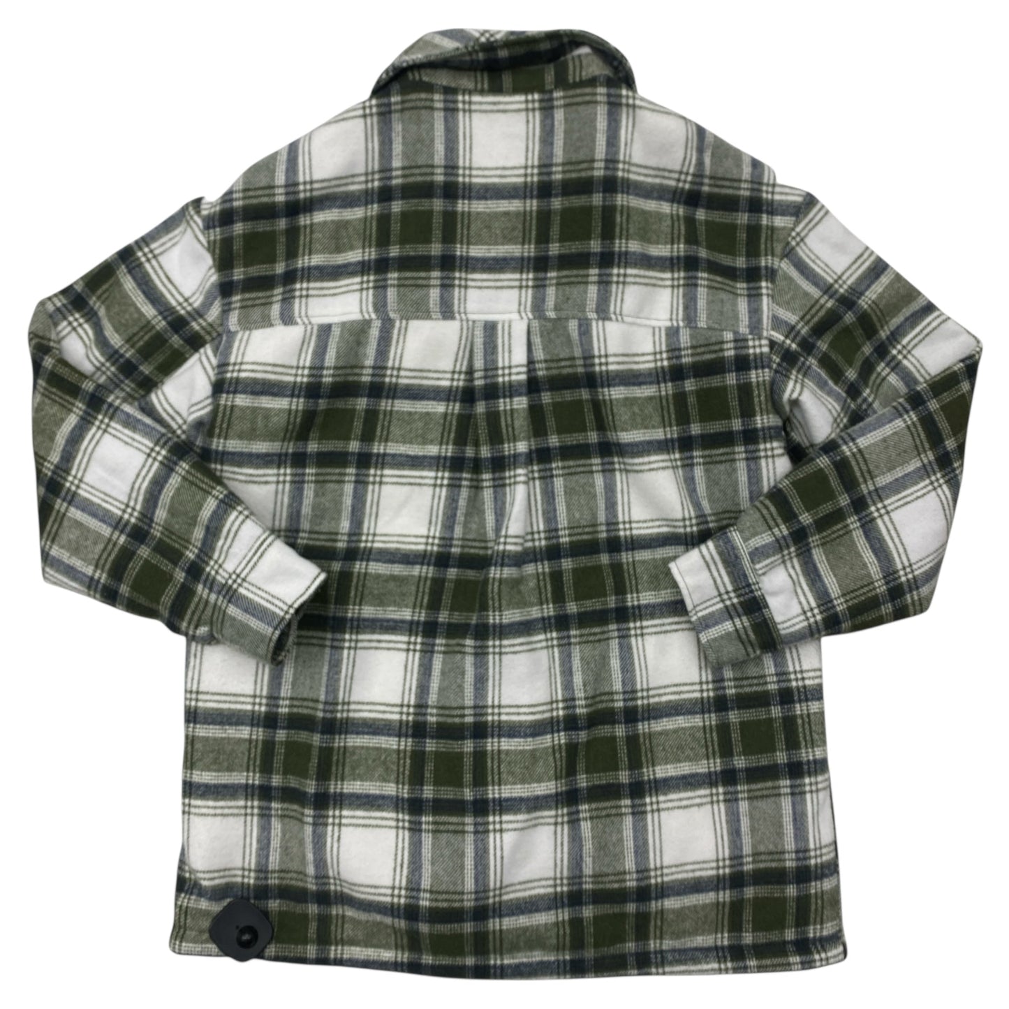 Jacket Fleece By Love Tree In Plaid Pattern, Size:S