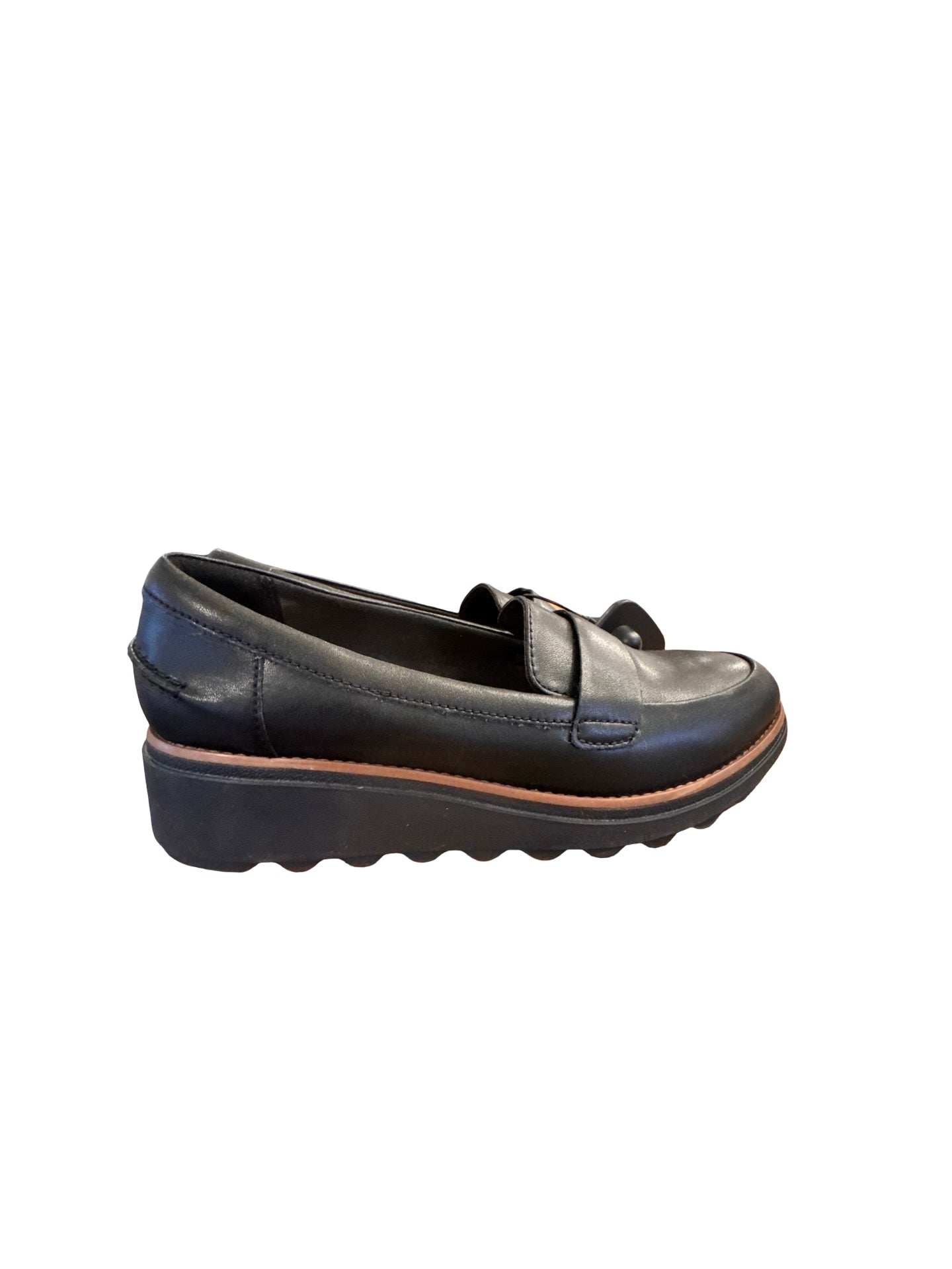 Shoes Flats By Clarks In Black, Size:7