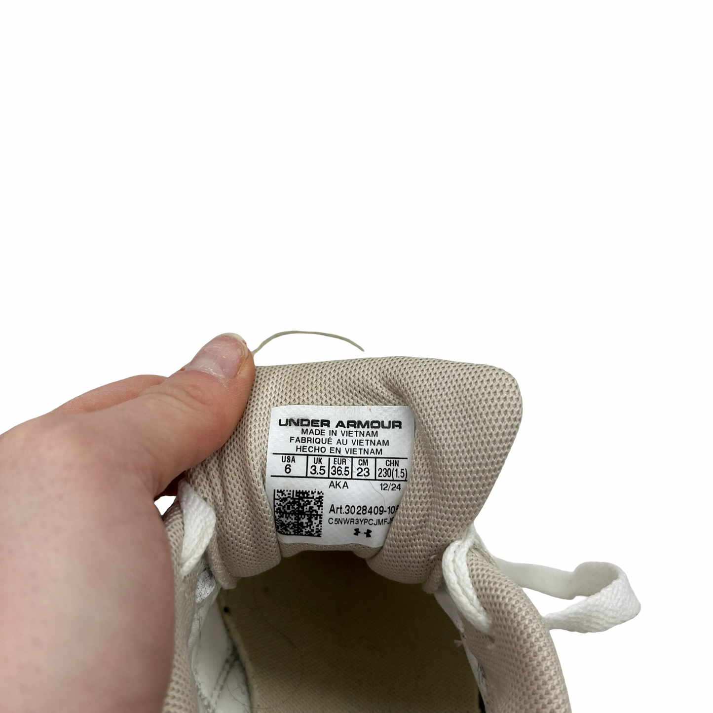 Shoes Sneakers By Under Armour In Tan, Size:6