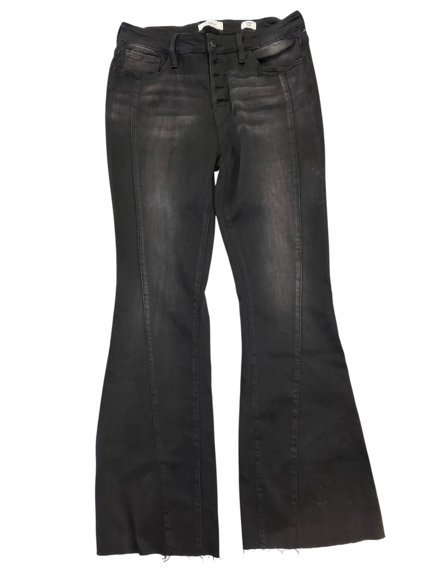Jeans Flared By Kancan In Black, Size:8