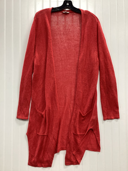 Cardigan By J. Jill In Red, Size:L