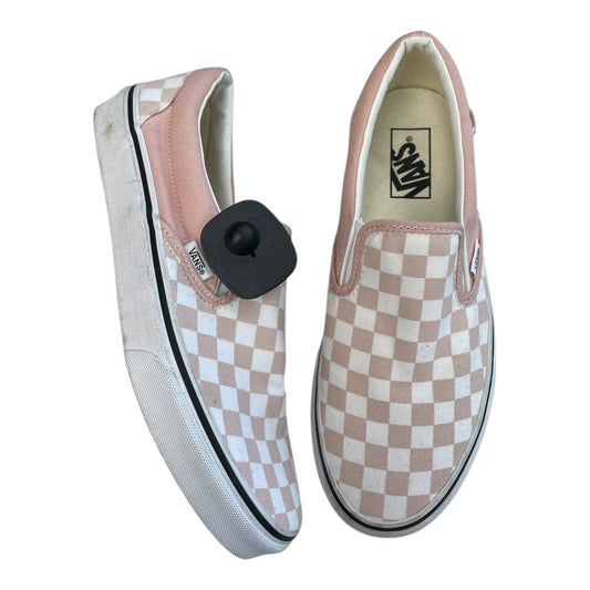 Shoes Athletic By Vans In Pink & White, Size:10