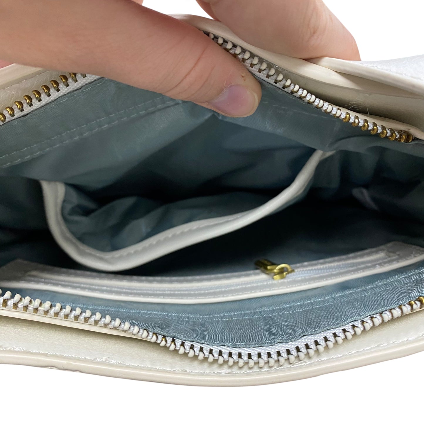 Handbag Leather By Pixie Mood In White, Size:Small