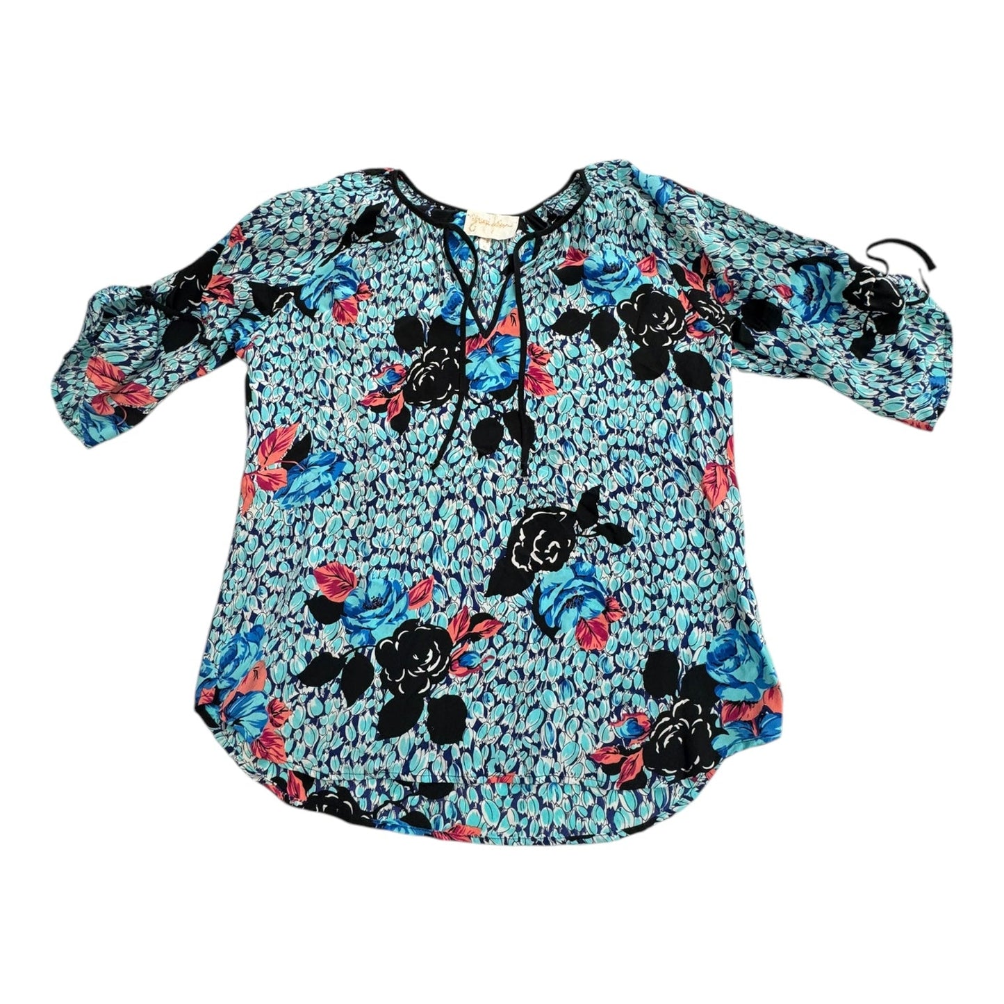 Top 3/4 Sleeve By Yumi Kim Designer In Multi, Size:S