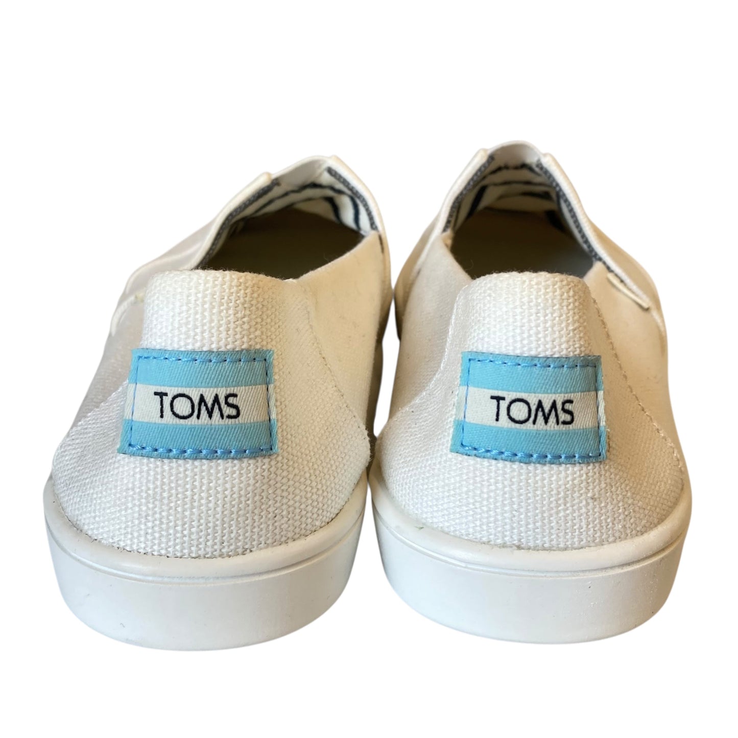Shoes Flats By Toms In White, Size:7.5