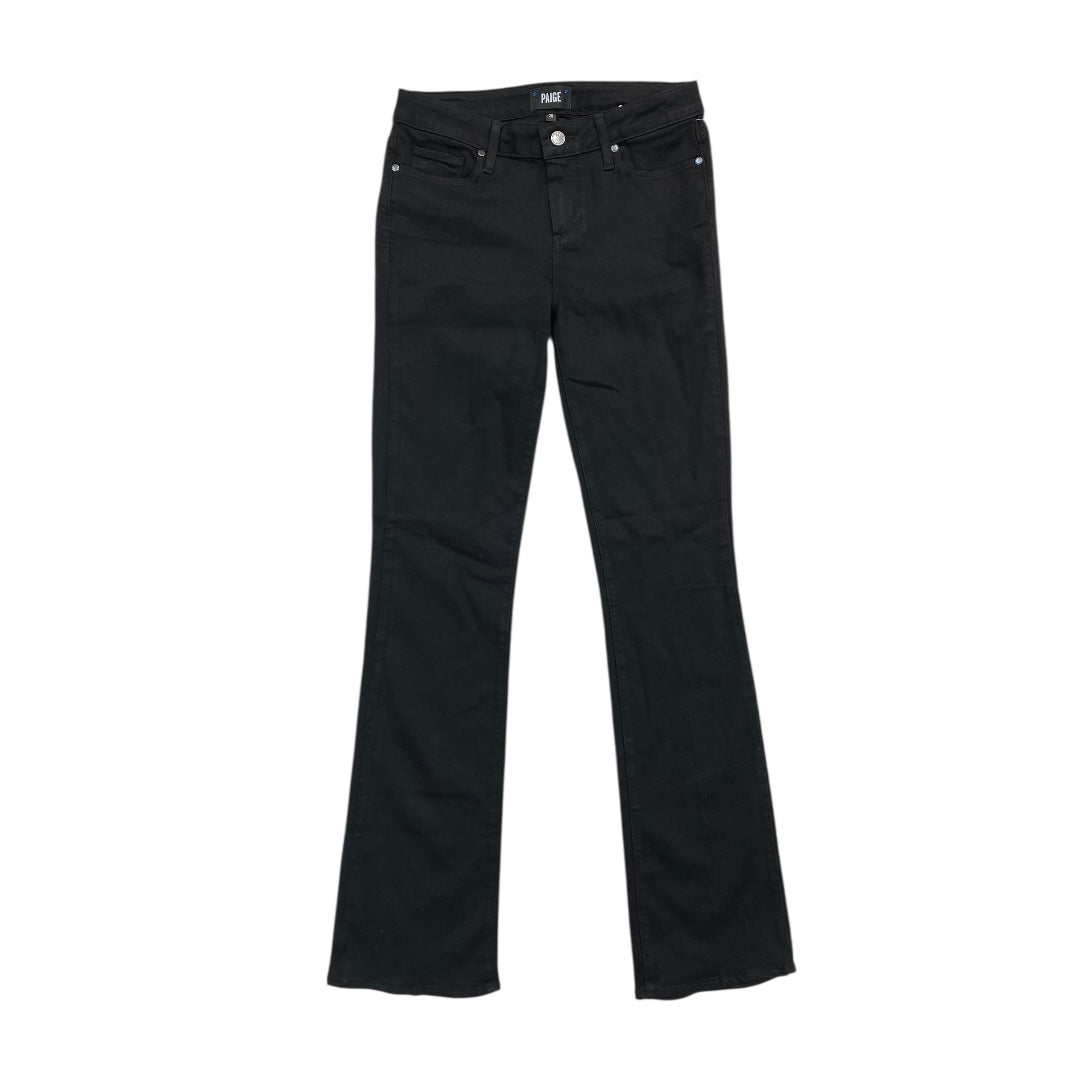 Jeans Flared By Paige In Black Denim, Size:6