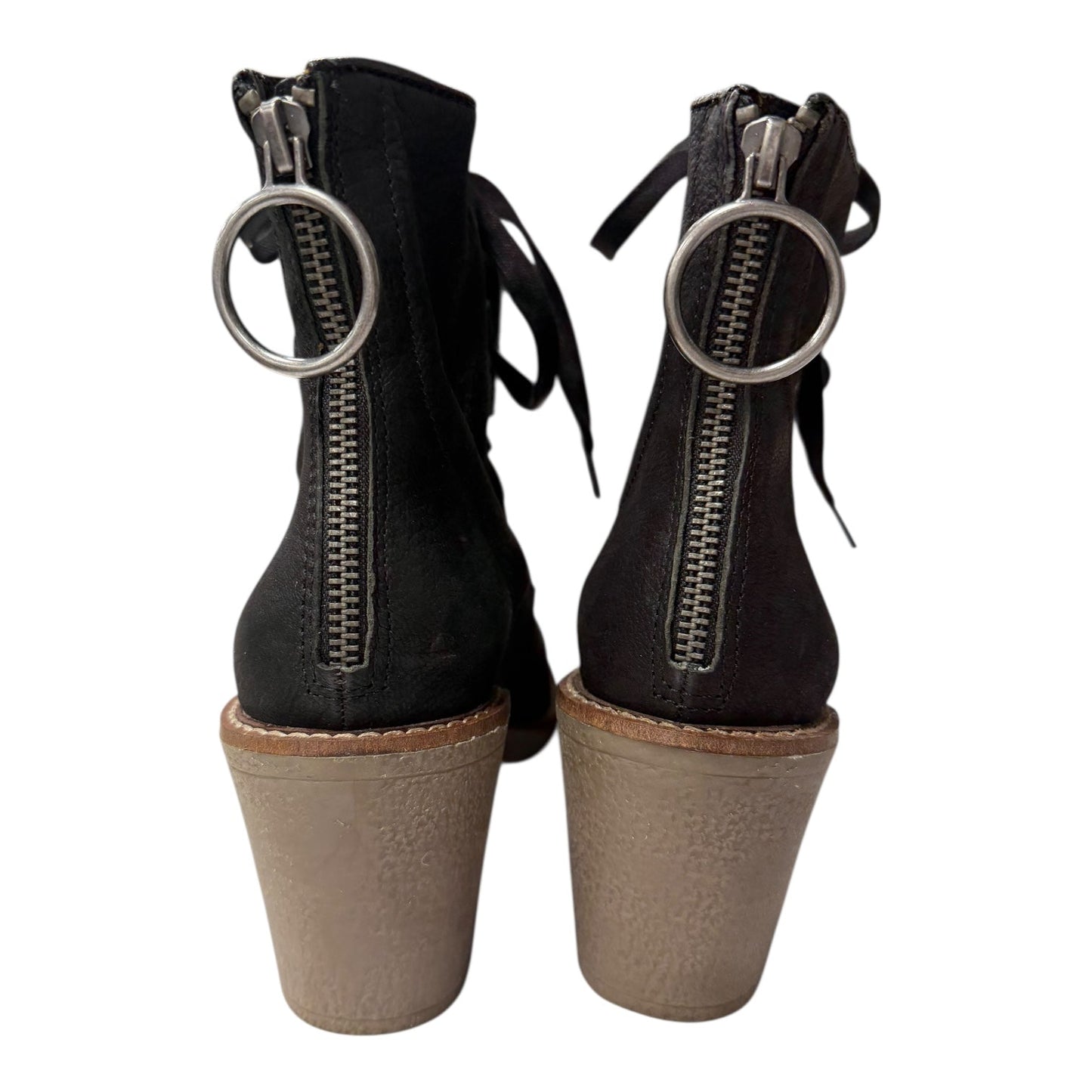 Boots Ankle Heels By Lucky Brand In Black, Size:8