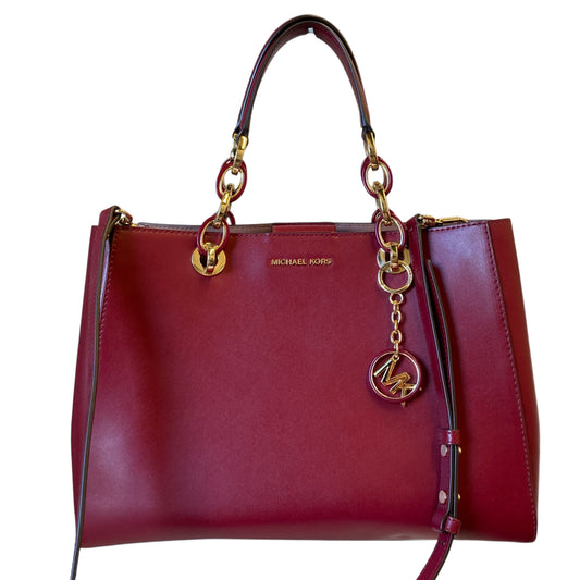 Handbag Designer By Michael Kors In Red, Size:Medium