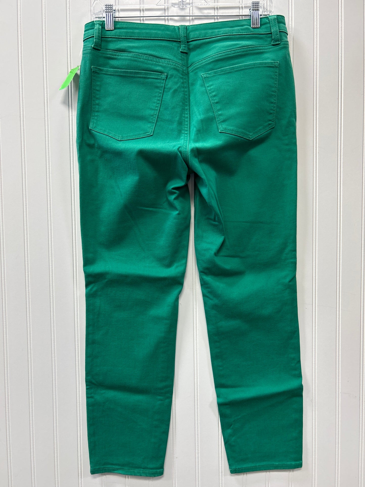 Jeans Skinny By Talbots In Green Denim, Size:8