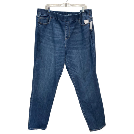 Jeans Jeggings By Lands End In Blue Denim, Size:26