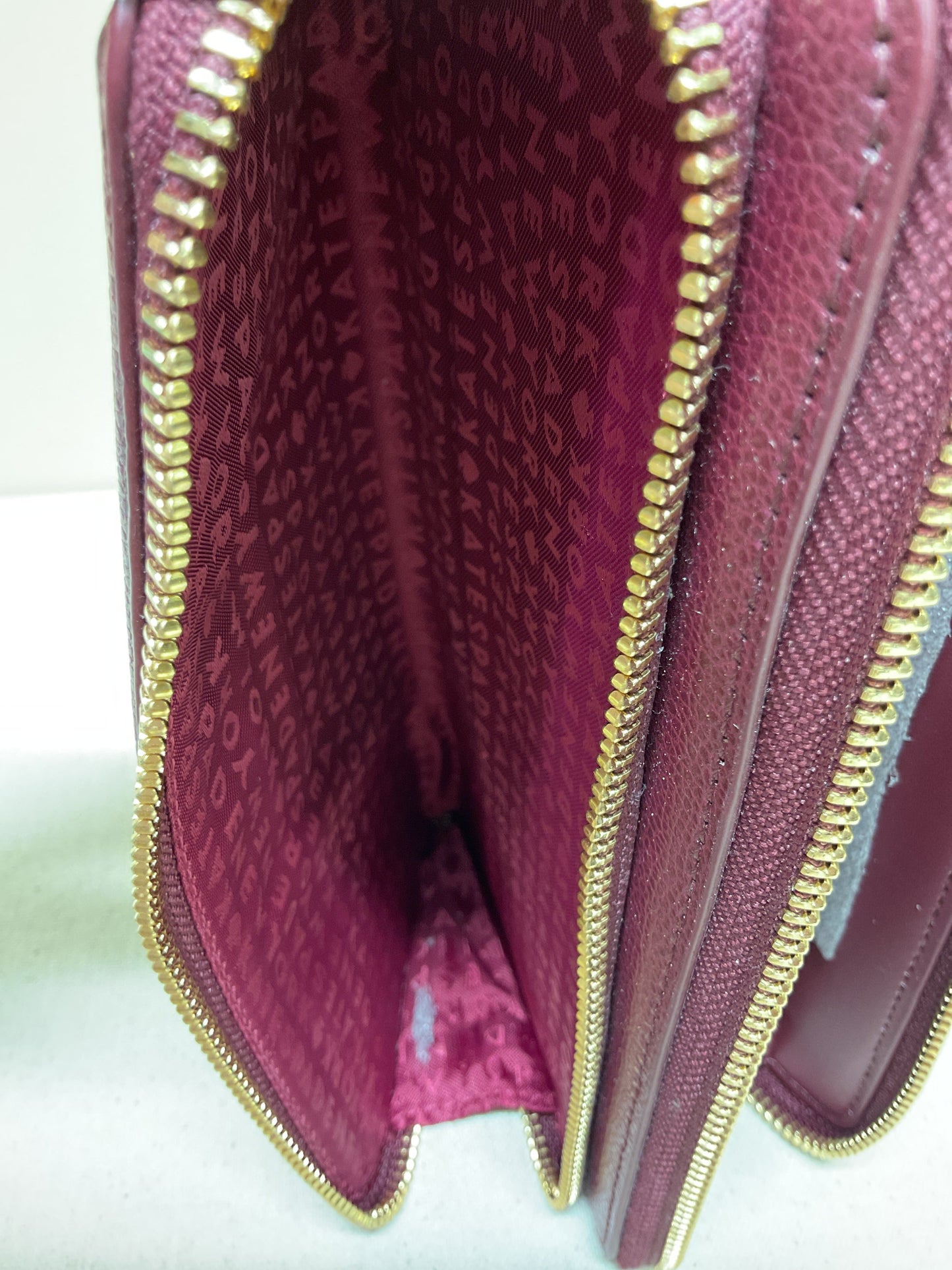 Wallet Designer By Kate Spade In Maroon, Size:Large