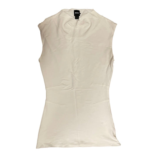 Top Sleeveless By Hugo Boss In Ivory, Size:Xs
