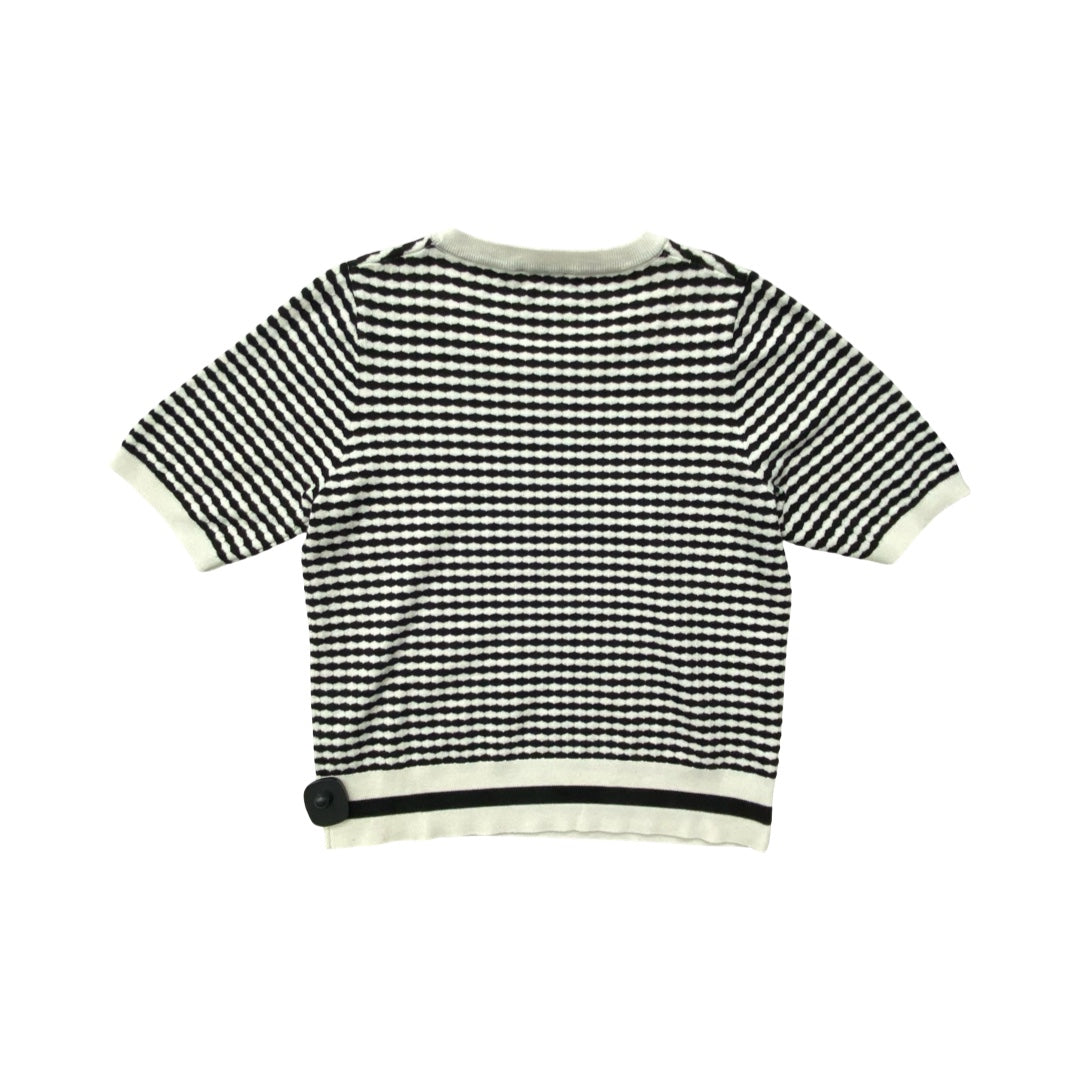 Sweater Ss By Adrianna Papell In Striped Pattern, Size:M