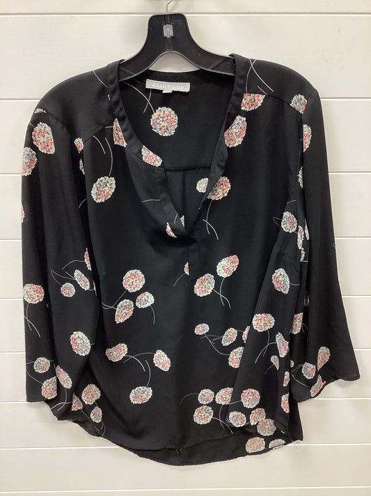 Blouse Ls By Daniel Rainn In Black, Size:Xl