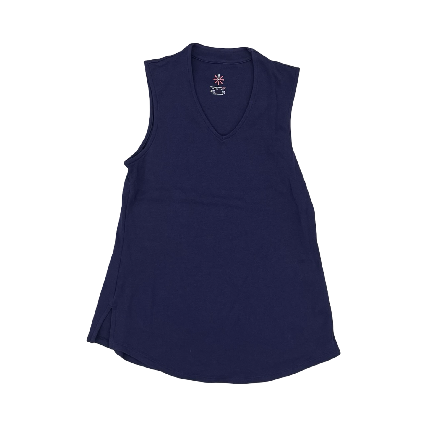 Top Sleeveless By Isaac Mizrahi Live Qvc In Navy, Size:Xs