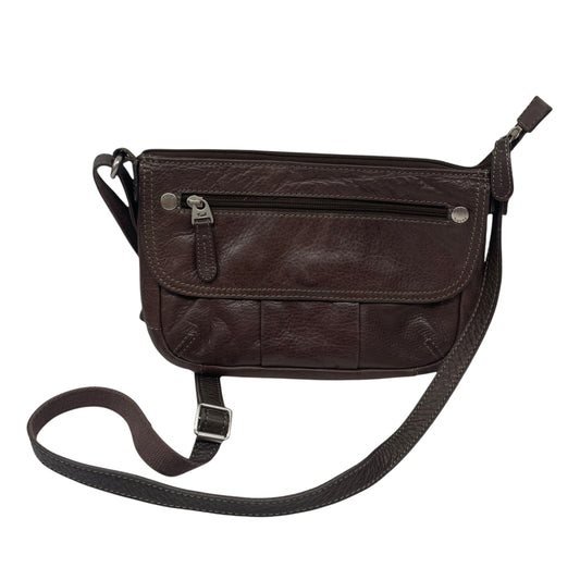 Crossbody Leather By Fossil In Brown