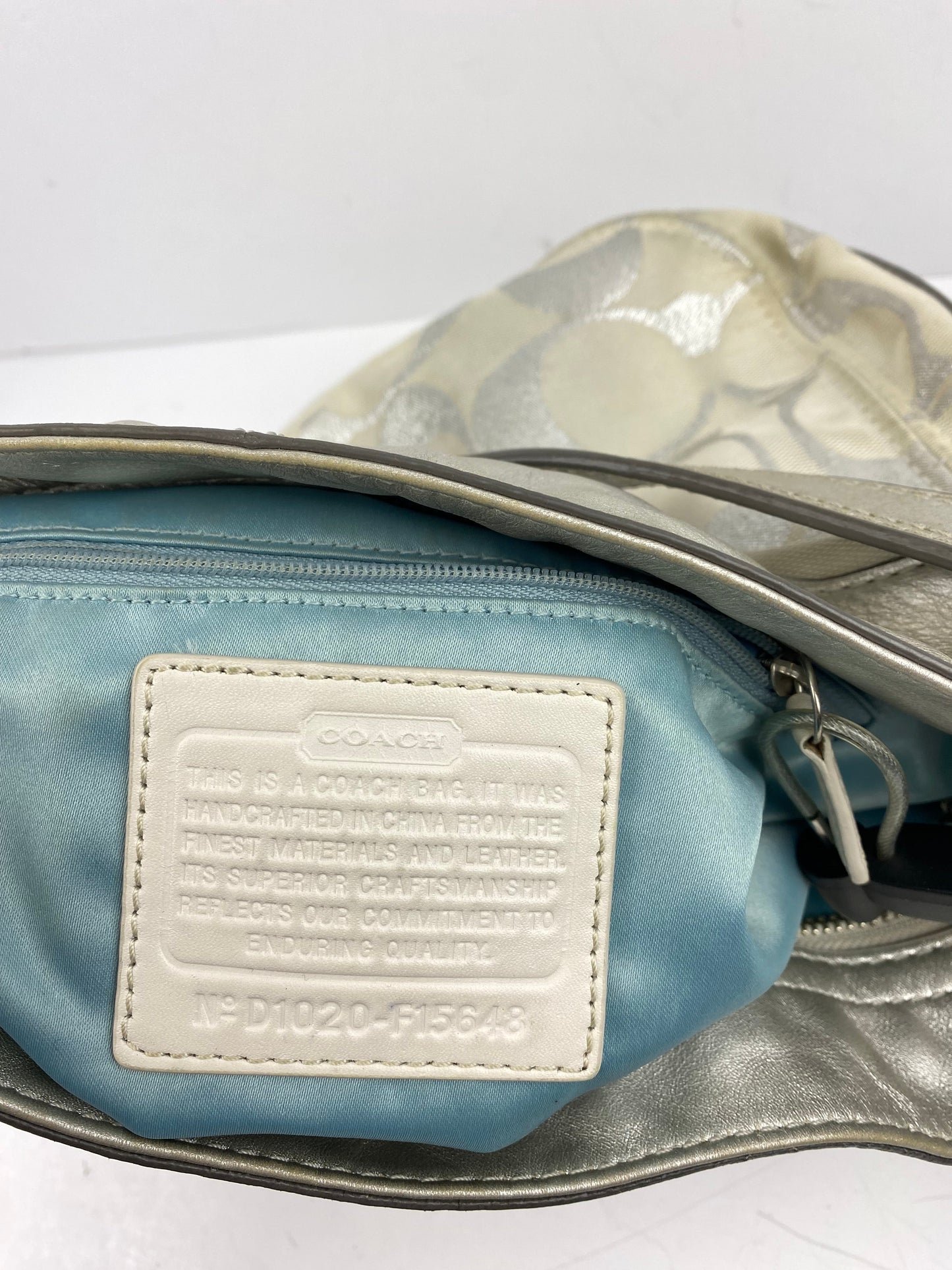 Handbag Designer By Coach, Size: Medium