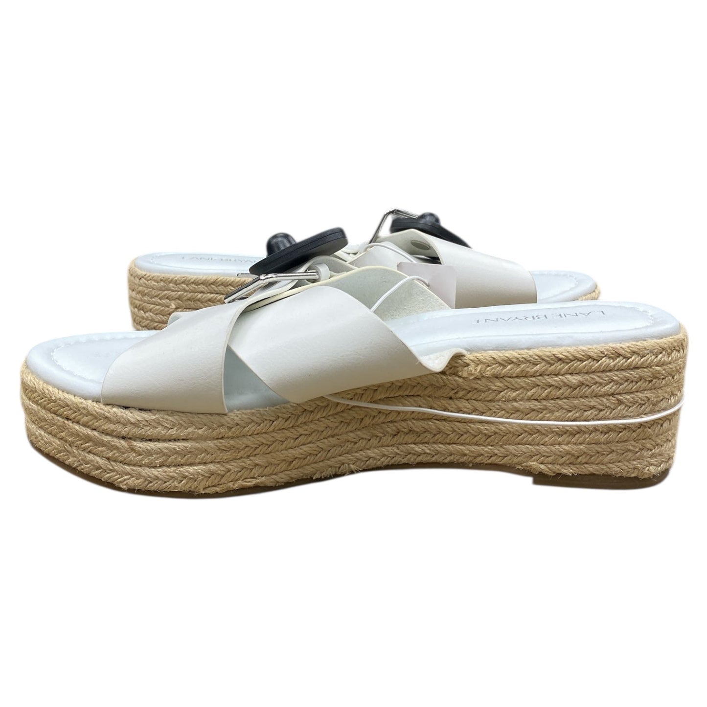 Sandals Flats By Lane Bryant In White, Size:9