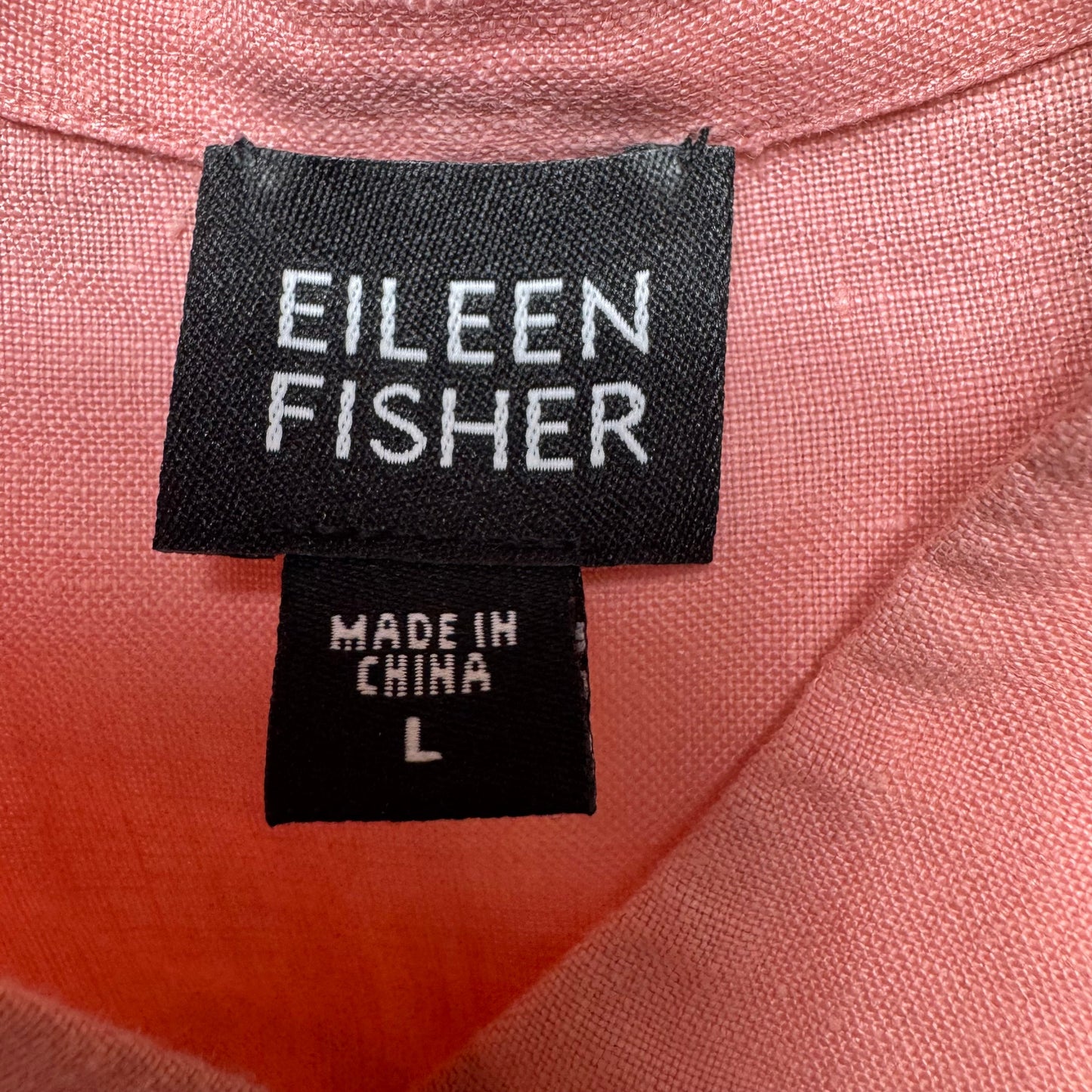 Top Long Sleeve By Eileen Fisher In Pink, Size: L