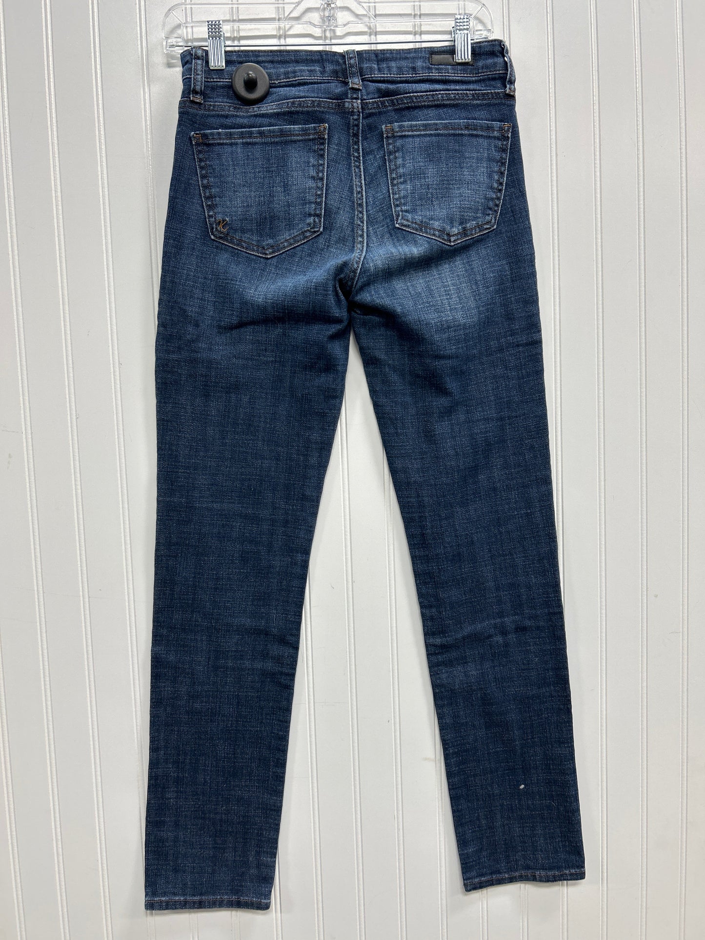 Jeans Straight By Kut In Blue Denim, Size:0