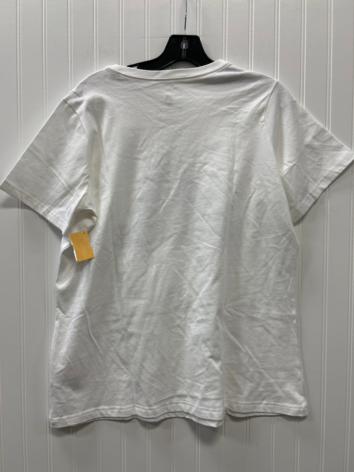 Athletic Top Ss By Adidas In White, Size:1X NWT