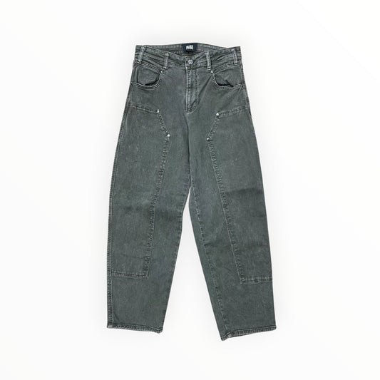 Jeans Boot Cut By Paige In Green Denim, Size:2
