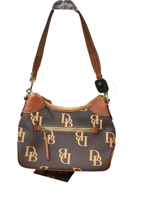 Handbag Designer By Dooney And Bourke In Brown & Cream, Size:Medium