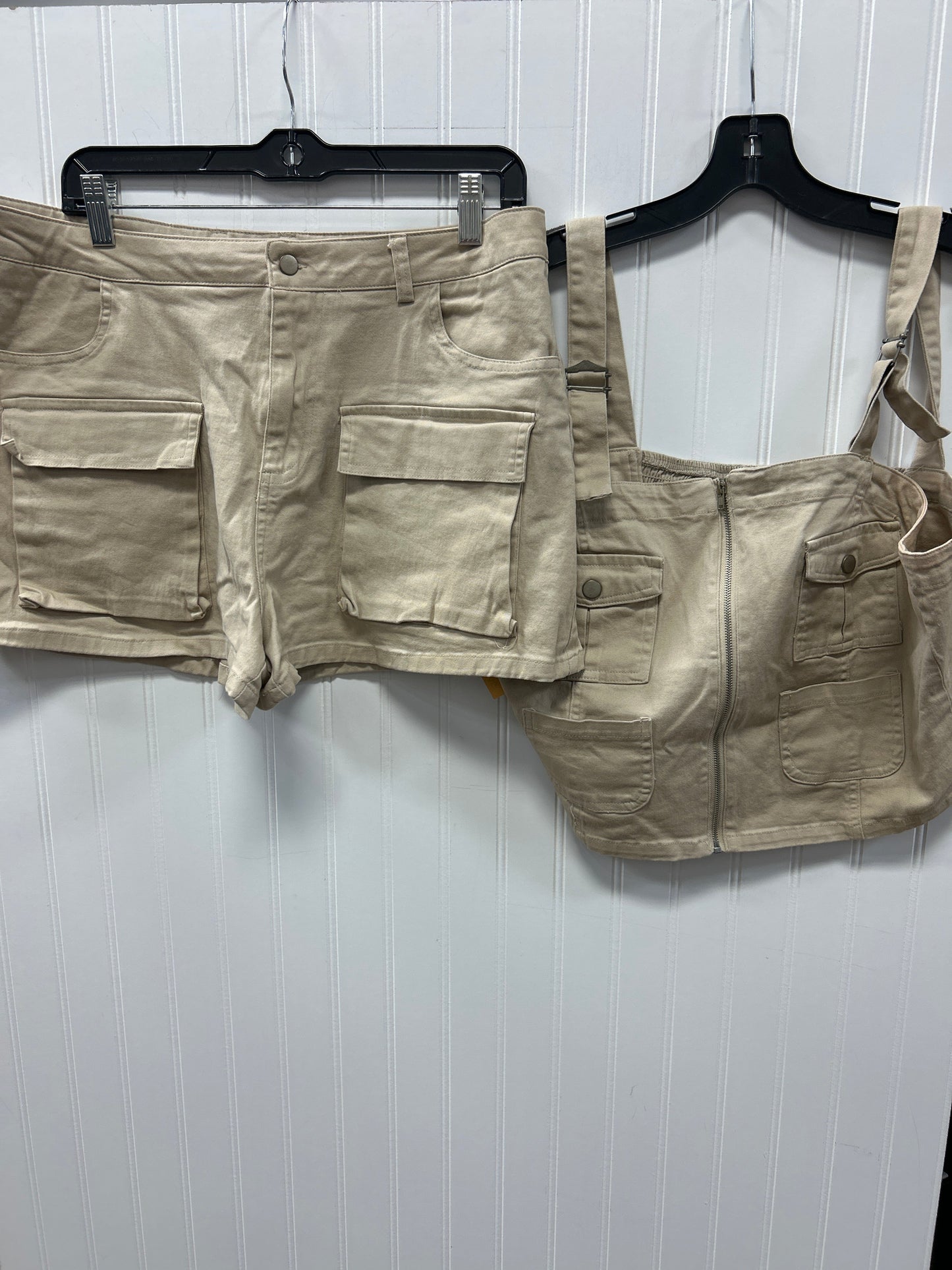 Shorts Set By Cmc In Tan, Size:Xl