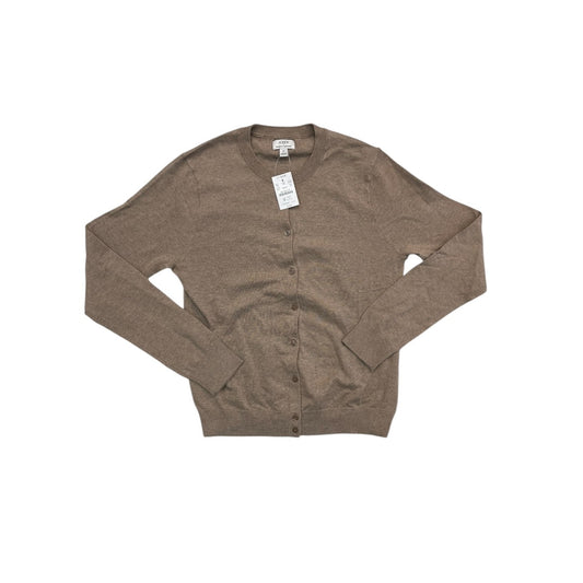 Sweater Cardigan By J. Crew In Taupe, Size:M