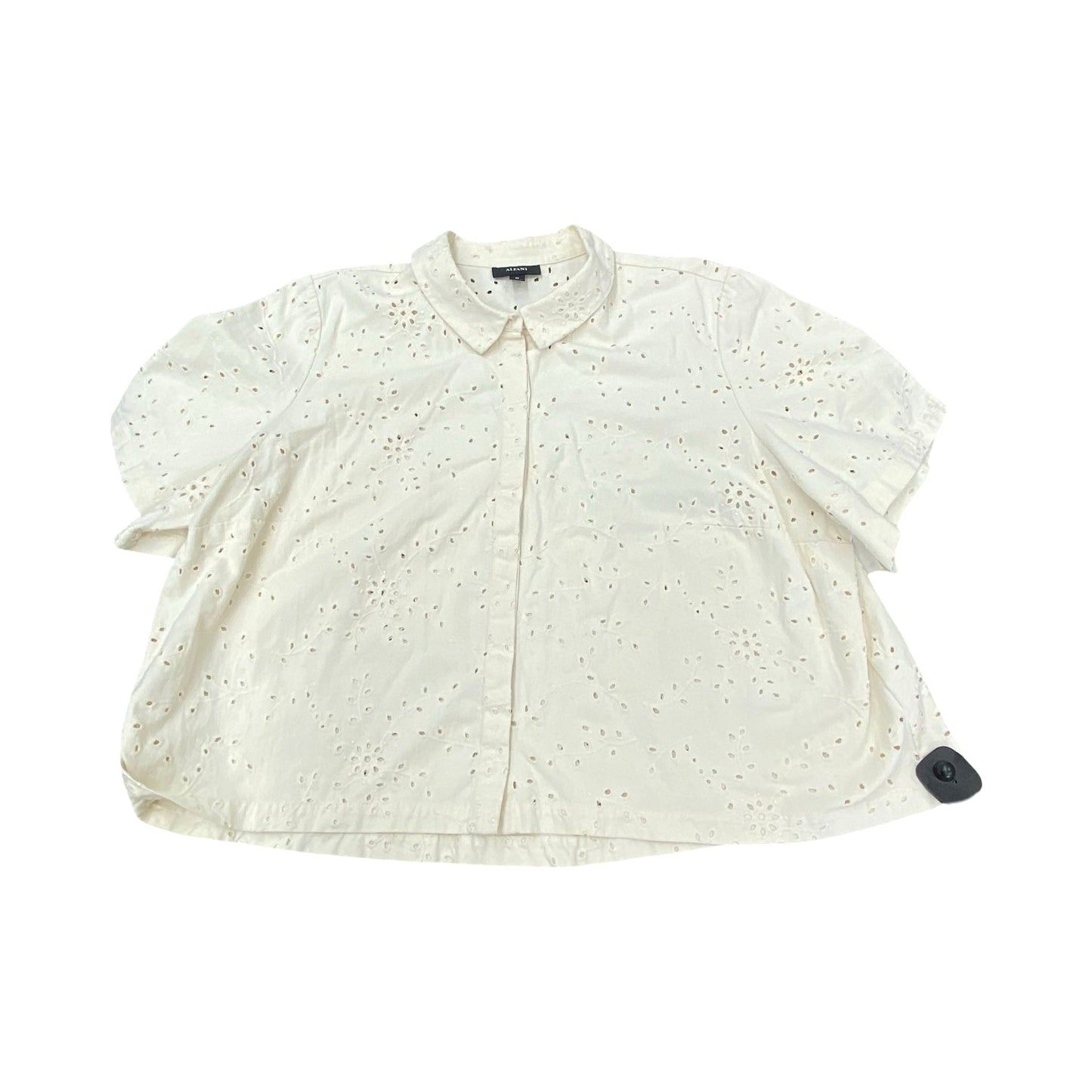 Top Ss By Alfani In Cream, Size:3X