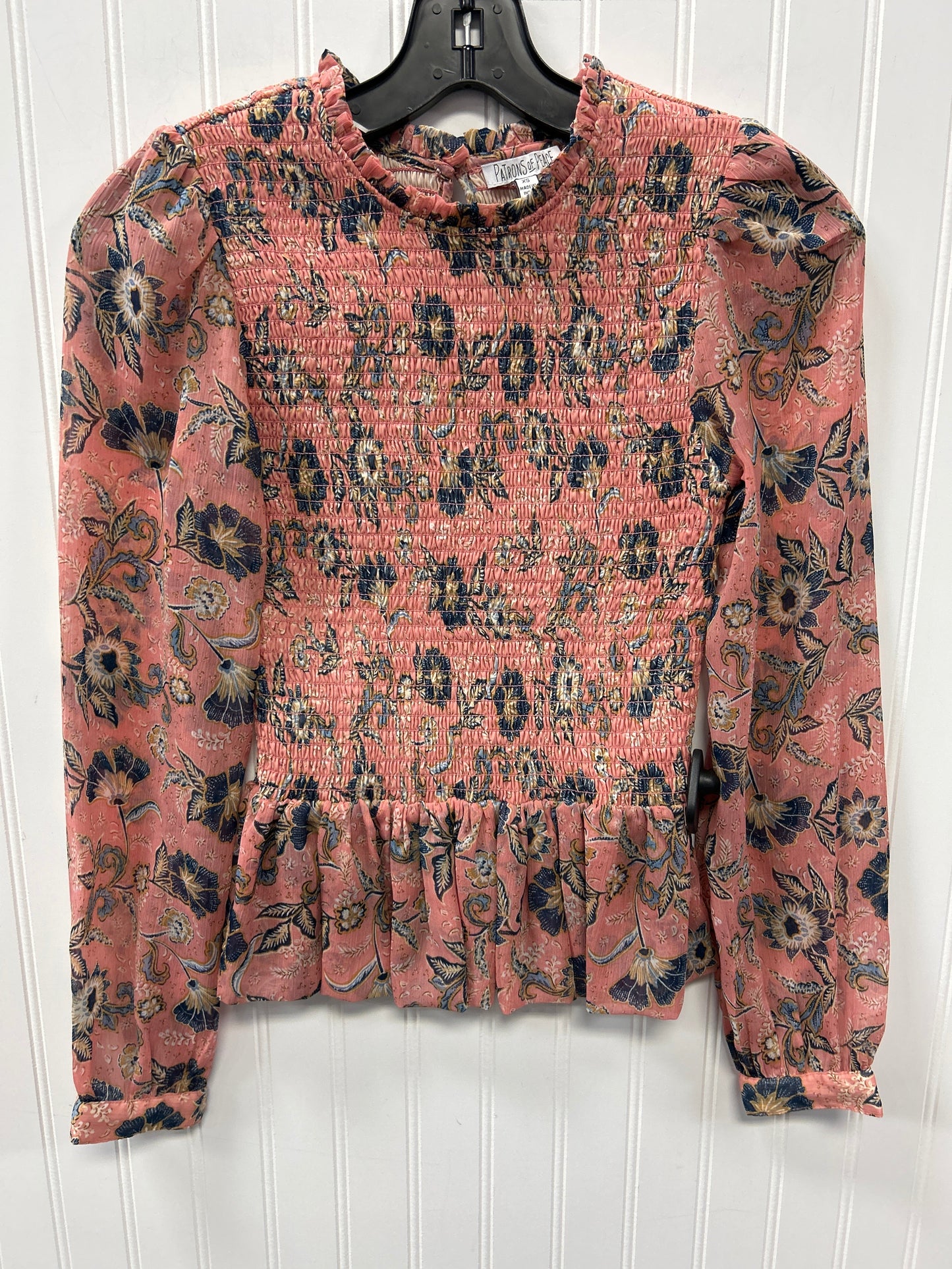 Top Ls By Patrons Of Peace In Pink, Size:Xs