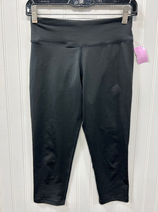Athletic Leggings Capris By Adidas In Black, Size:Xs