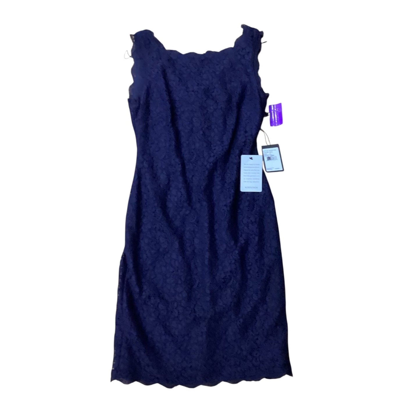 Dress Party Midi By Adrianna Papell In Navy, Size:Xs