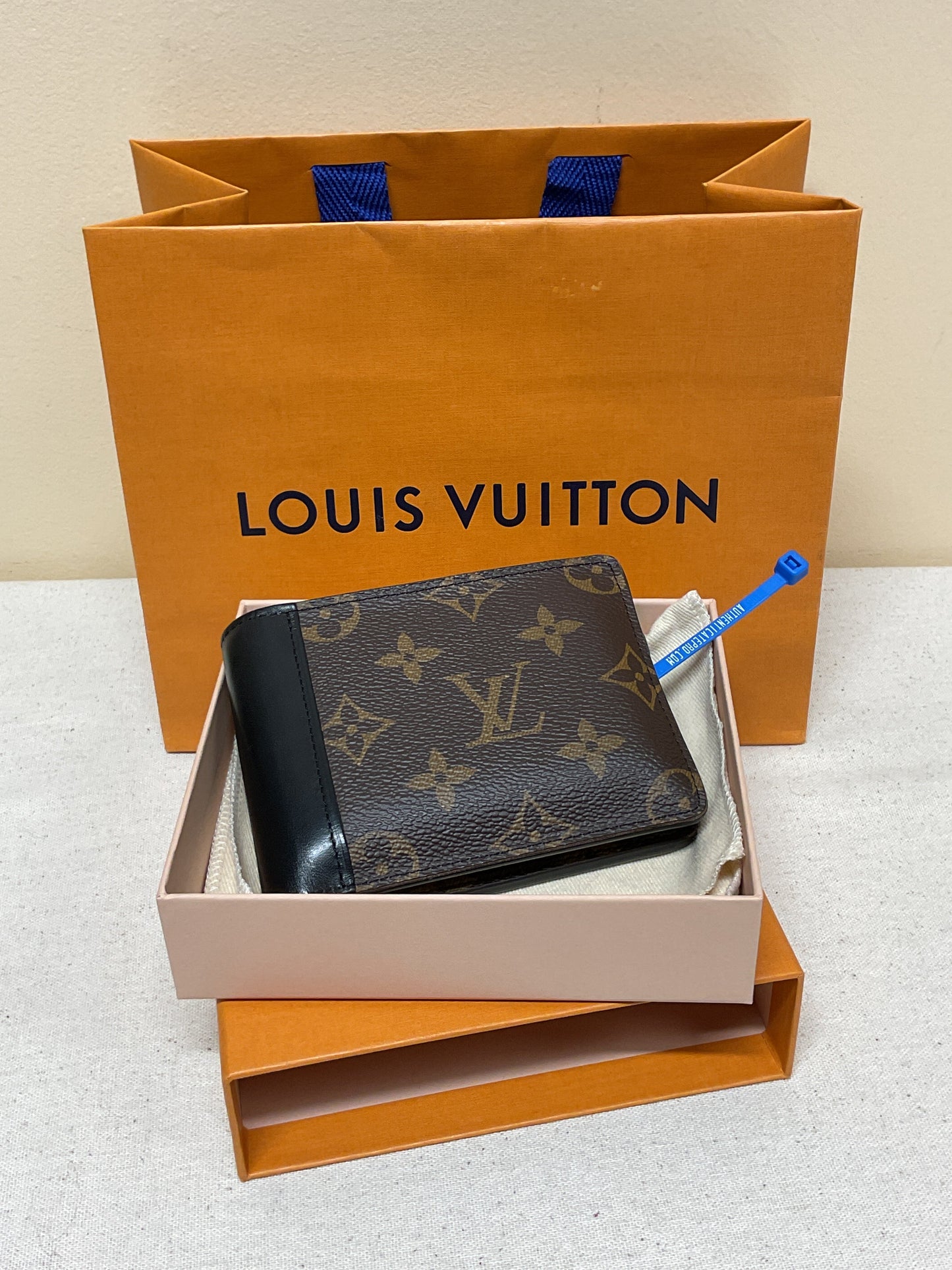 Wallet Luxury Designer By Louis Vuitton In Black & Brown, Size:Small