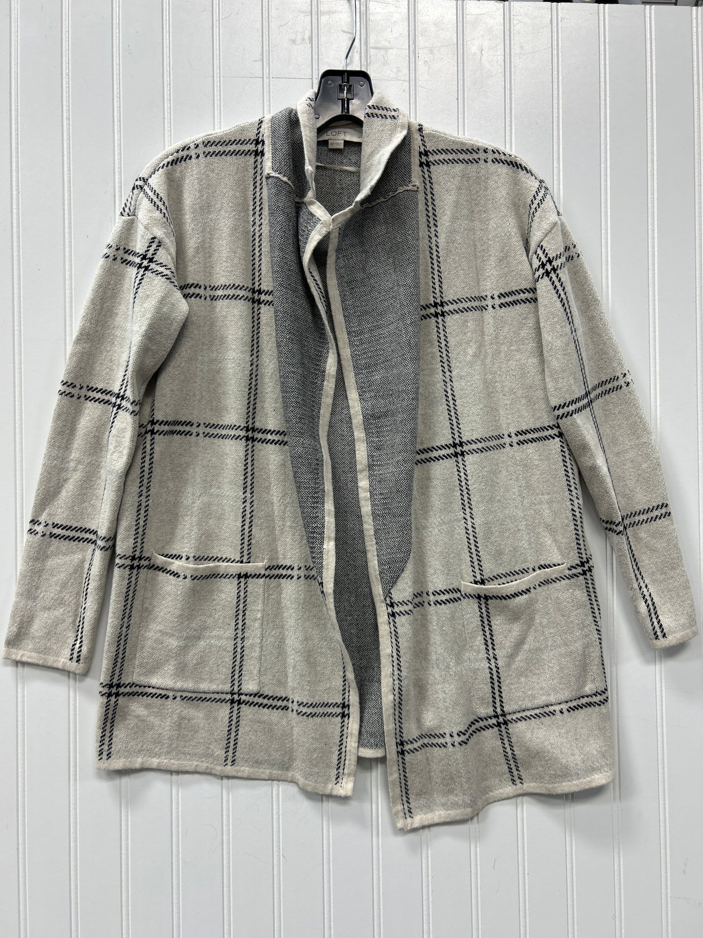 Cardigan By Loft In Cream, Size:Sp