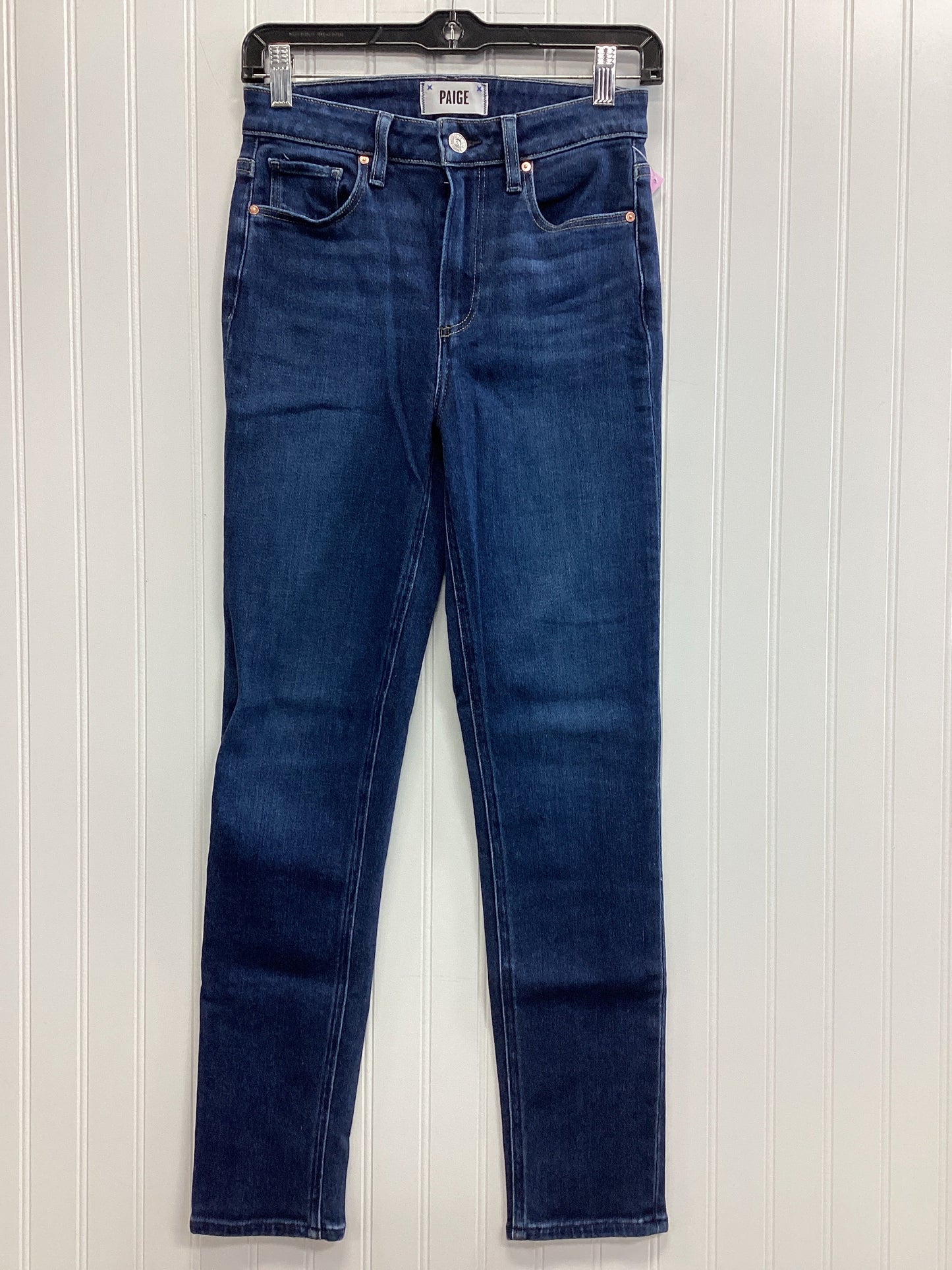Jeans Straight By Paige In Blue Denim, Size:2