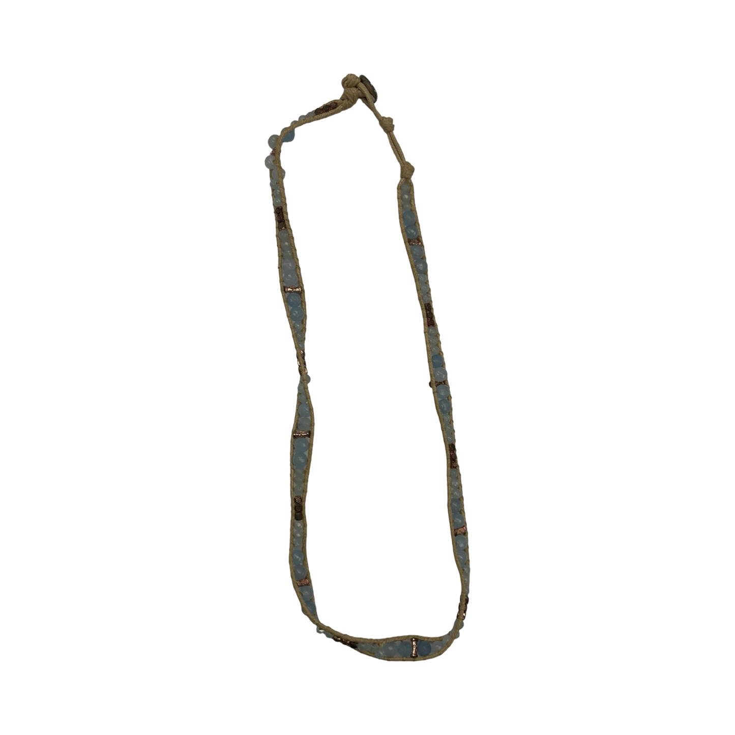 Bracelet Beaded By Clothes Mentor In Blue & Tan