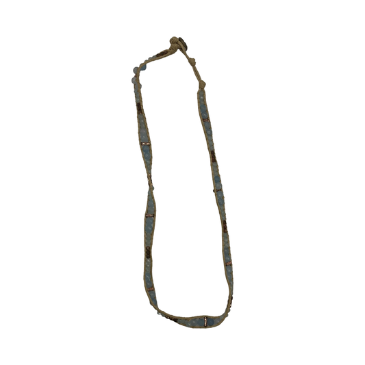 Bracelet Beaded By Clothes Mentor In Blue & Tan