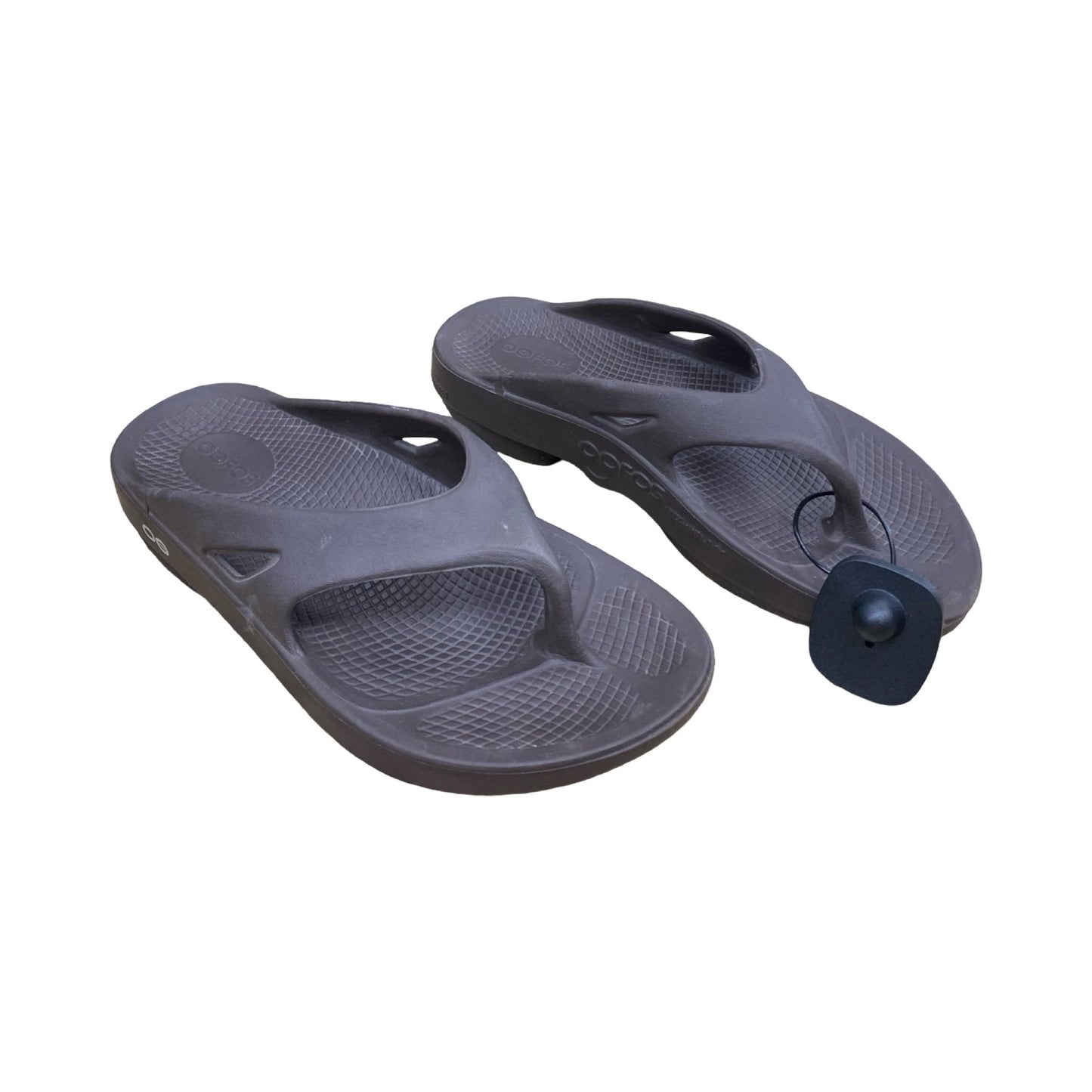 Sandals Flip Flops By Oofos In Brown, Size:7