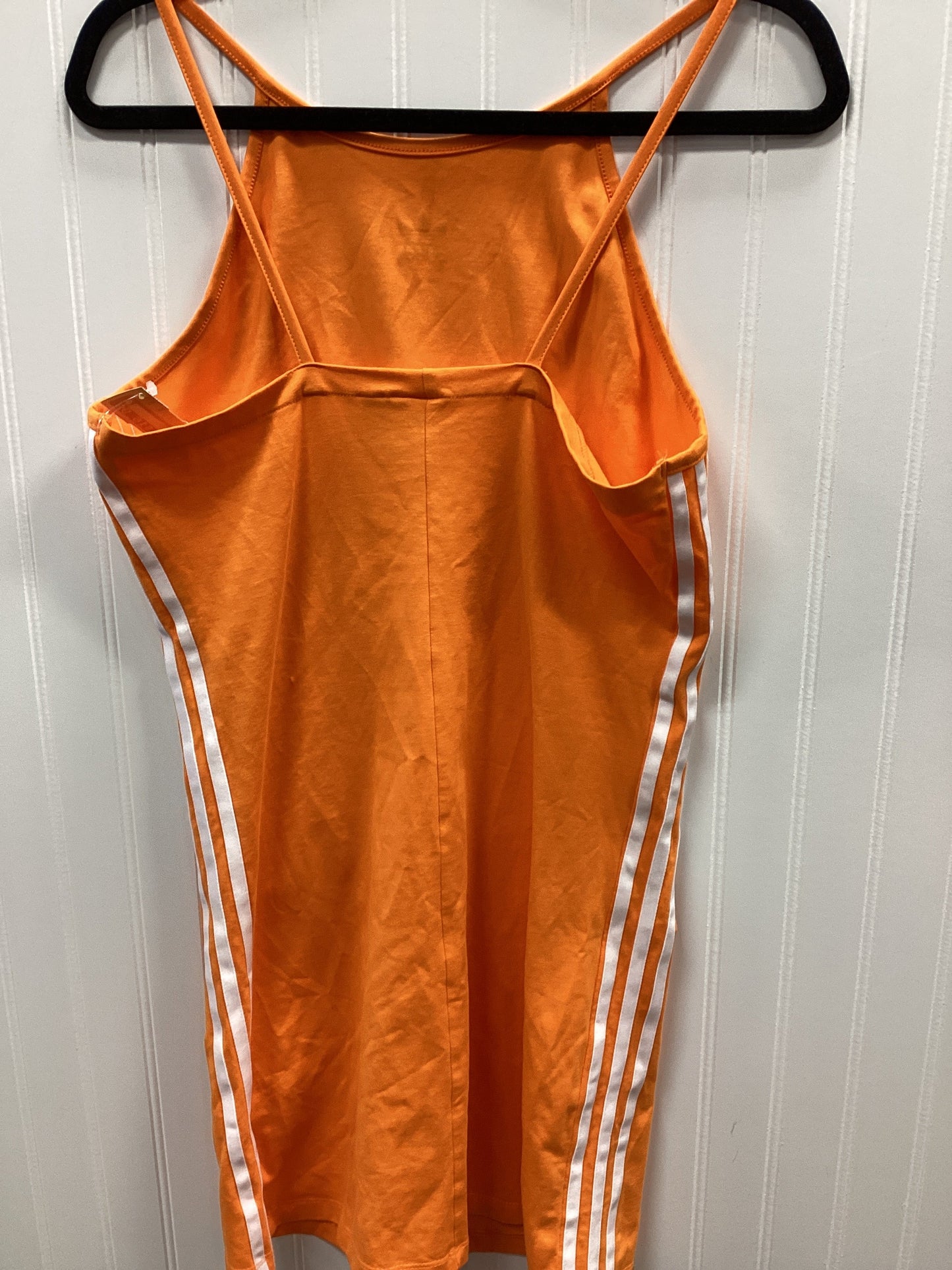 Athletic Dress By Adidas In Orange, Size:L