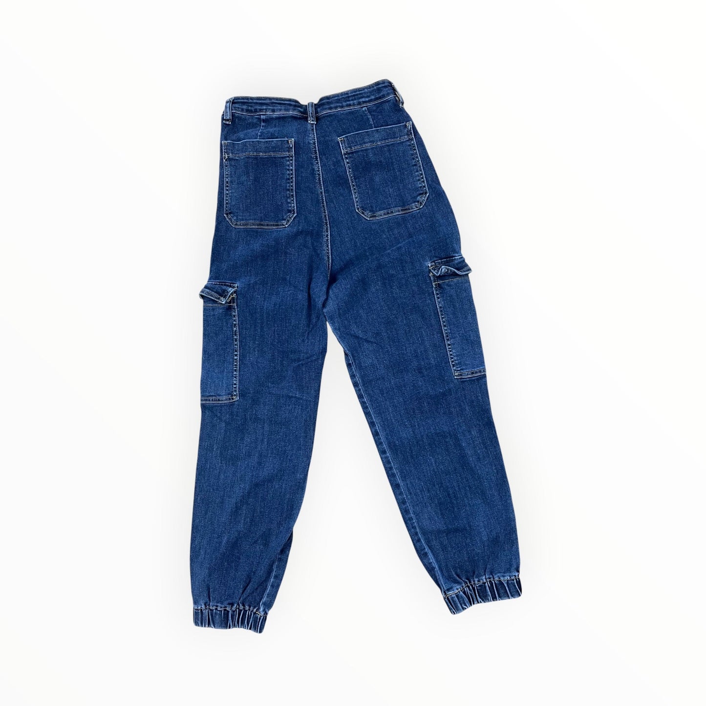 Jeans Wide Leg By Fashion Nova In Blue Denim, Size:12