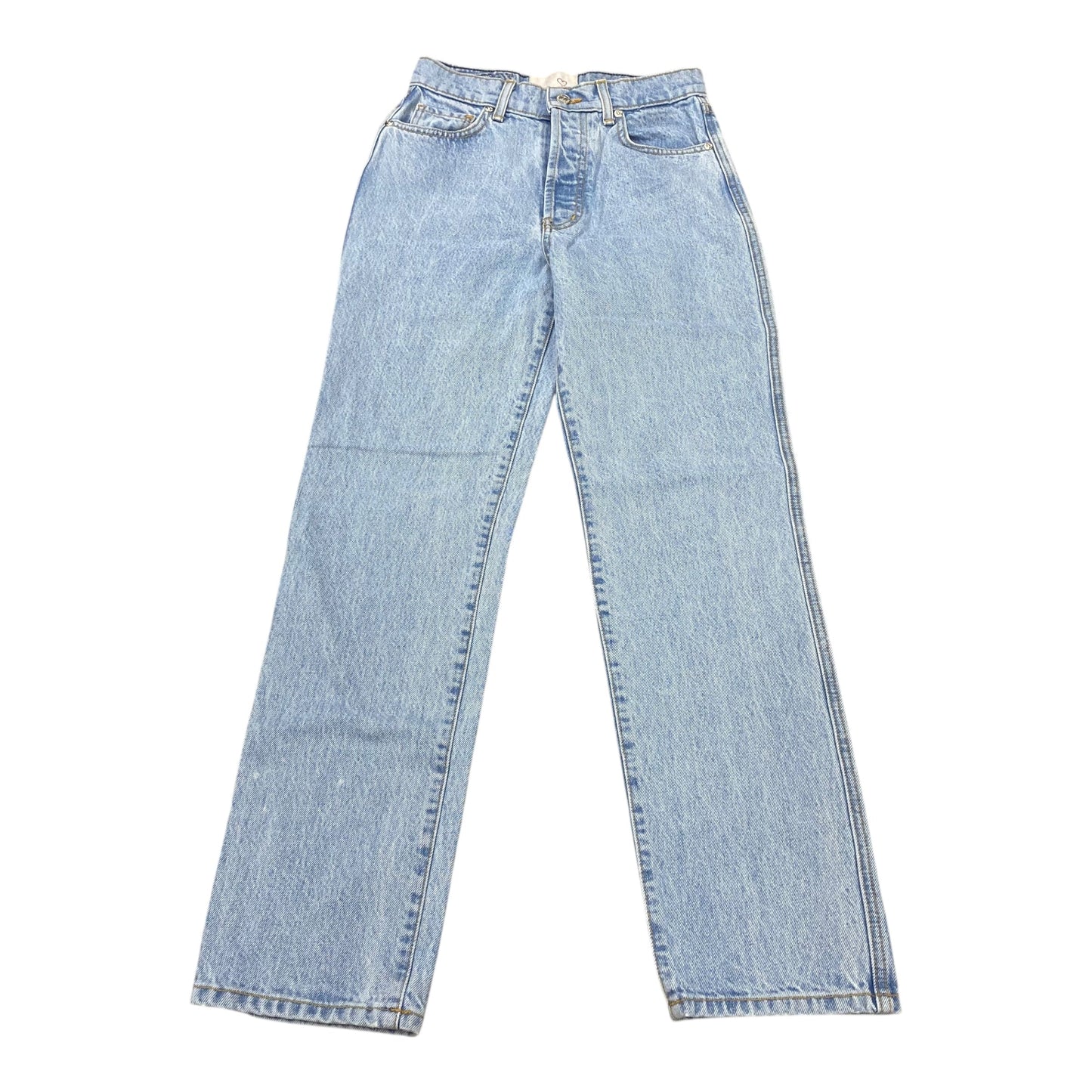 Jeans Straight By Revice Jeans In Blue Denim, Size:2