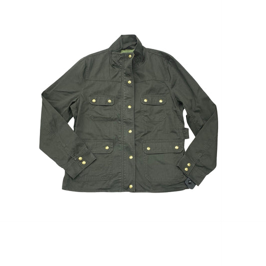 Jacket Denim By J. Crew In Green, Size:Xl