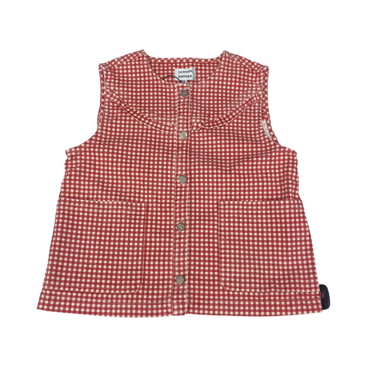 Vest Designer By Cma In Red & White, Size:L