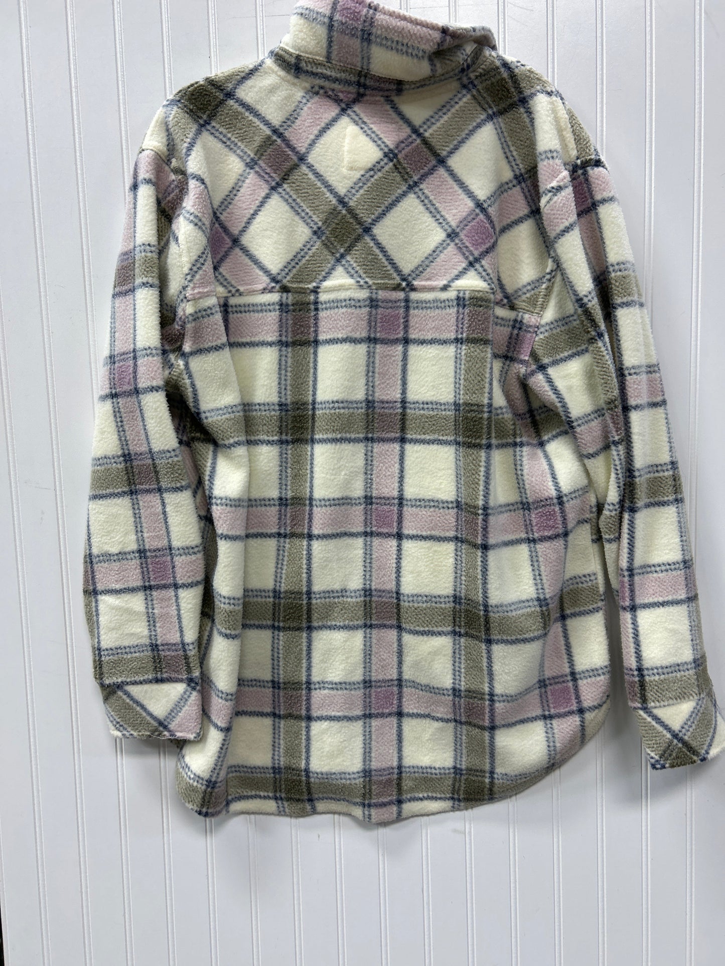 Jacket Fleece By Thread And Supply In Purple & White, Size:Xl