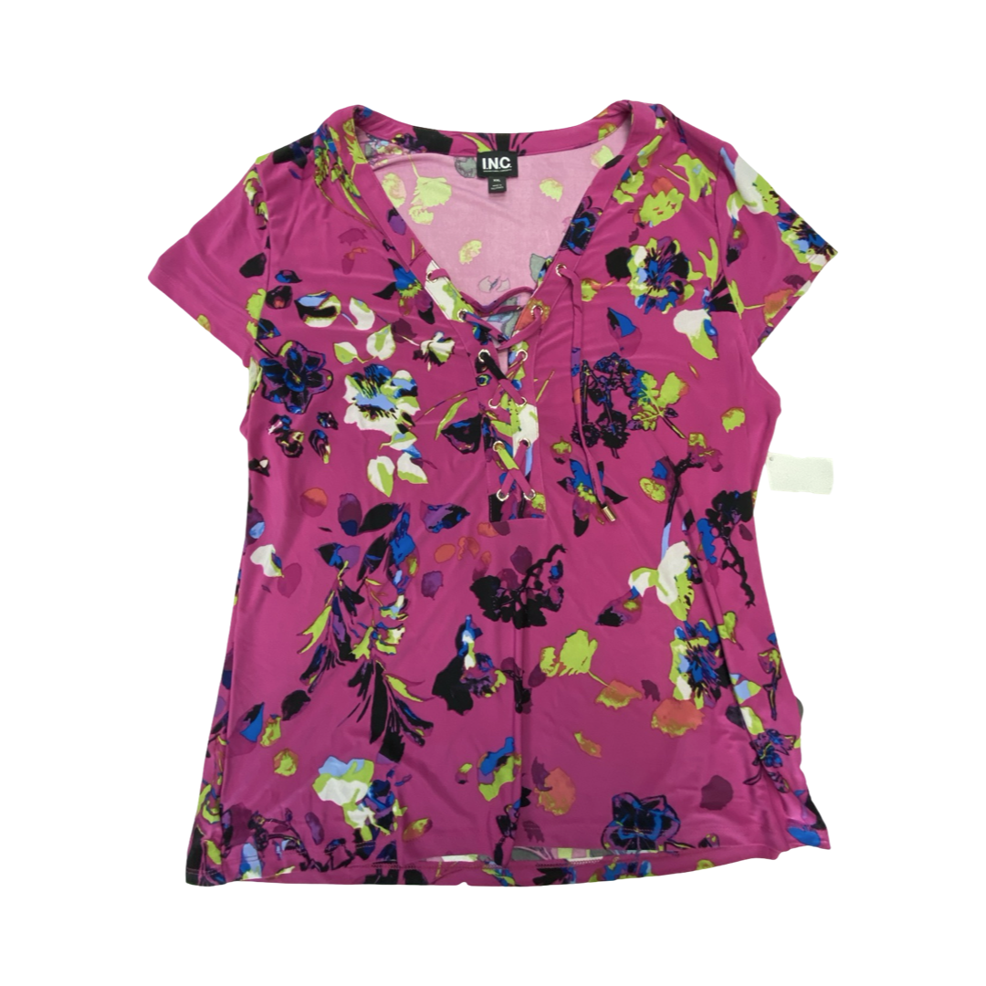 Top Sleeveless By Inc In Floral Print, Size:Xxl