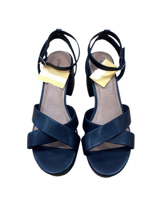 Sandals Heels Block By Cmc In Black, Size:8.5