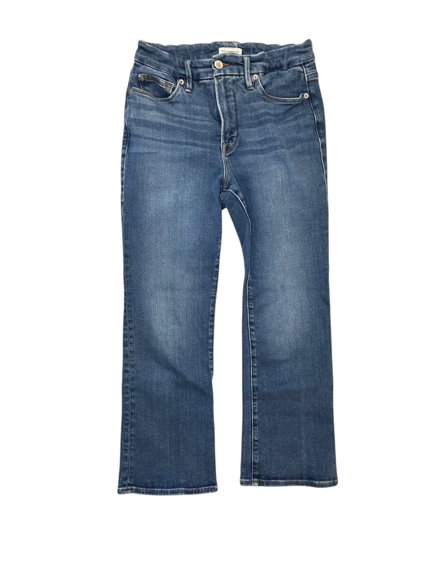 Jeans Straight By Good American In Blue Denim, Size:6