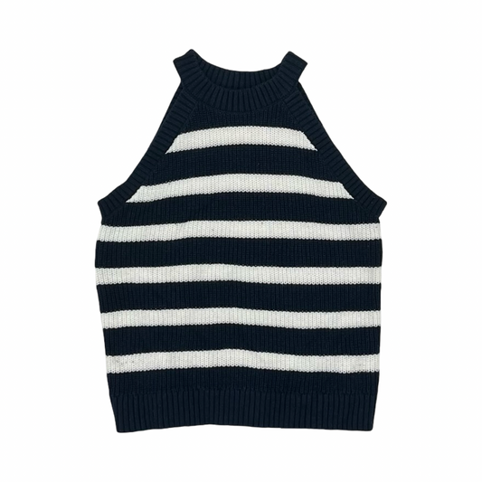 Top Sleeveless By Old Navy In Blue & White, Size:S
