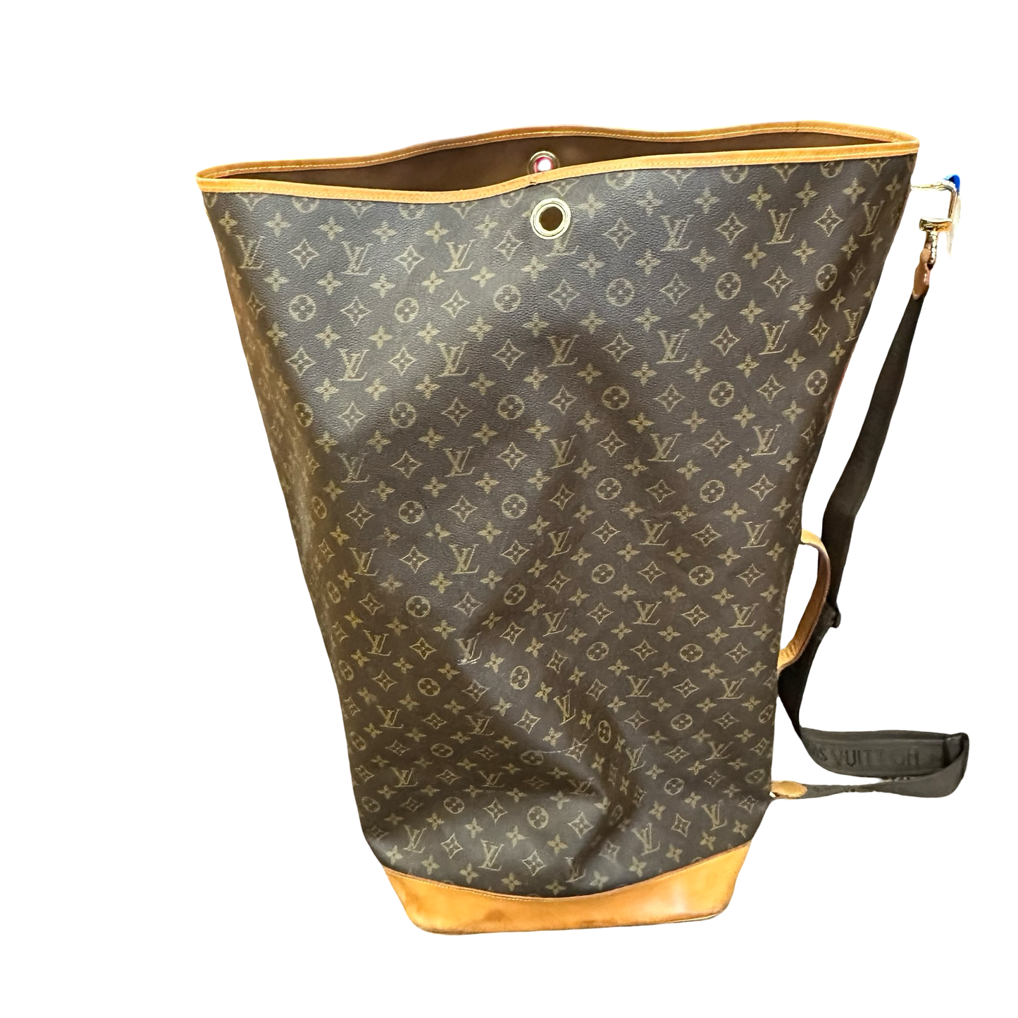 Reduced/final sale Sac Marin Bandoulière bag Luggage Luxury Designer By Louis Vuitton, Size: Large